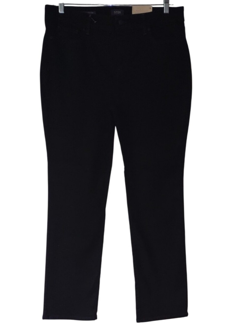 NYDJ Size 16 Marilyn Straight Leg Black Jeans NWT